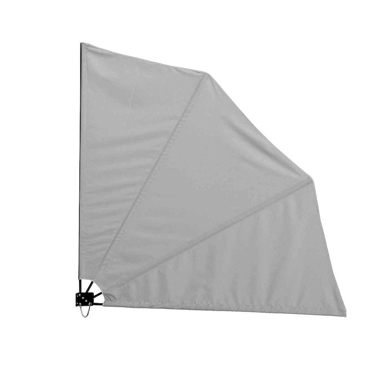 Ветрилообразен балконски сенник Timeless Tools, 140 x 140 см, Сив