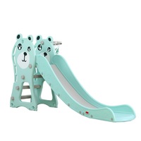 tobogan pentru copii novokids pooh bear  pentru interior si exterior 185 centimetri panta alunecare maxim 50 kg cos de baschet inclus  ursulet albastru imagen 16_0_
0