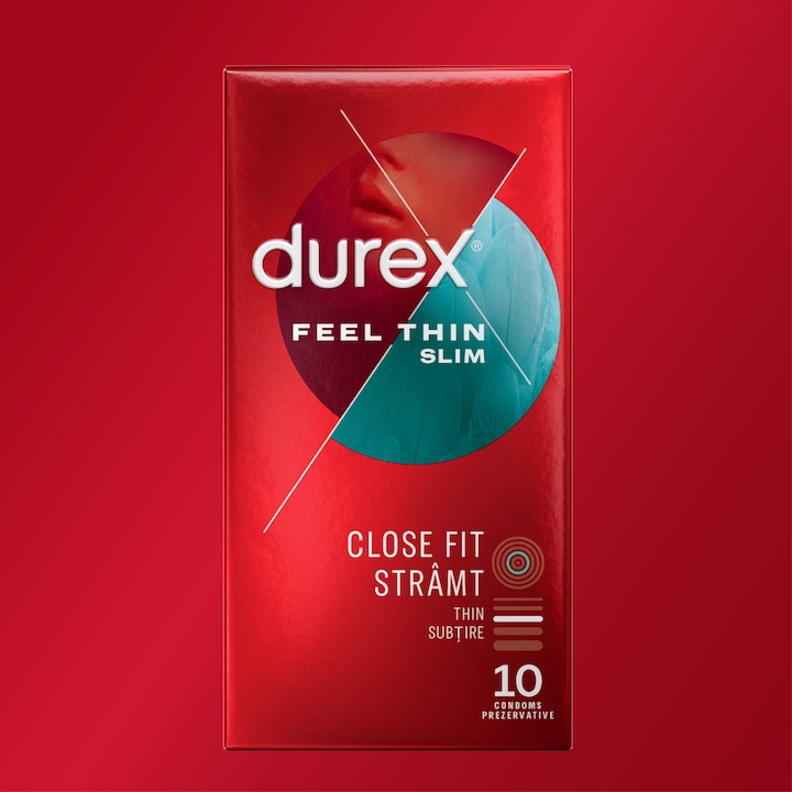 ΠΡΠ΅Π·Π΅ΡΠ²Π°ΡΠΈΠ²ΠΈ Durex Feel Thin Slim Fit, 10 Π±ΡΠΎΡ