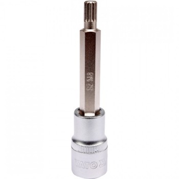 Bit Spline cu Adaptor 1/2, M8, 100MM YT-04352 Bit Spline cu Adaptor 1/2, M8, 100MM YT-04352