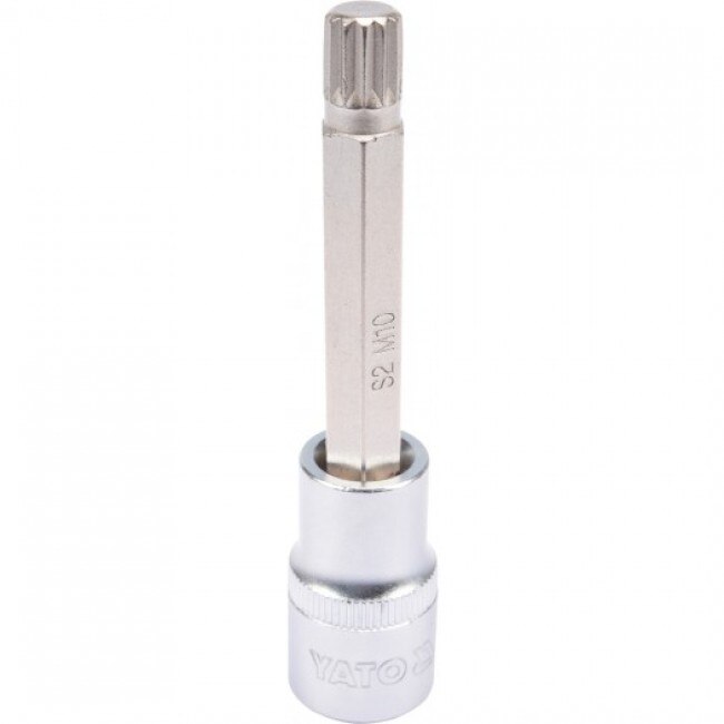 Bit Spline cu Adaptor 1/2, M10, 100MM YT-04353