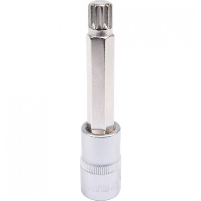 Bit Spline cu Adaptor 1/2, M12, 100MM YT-04354