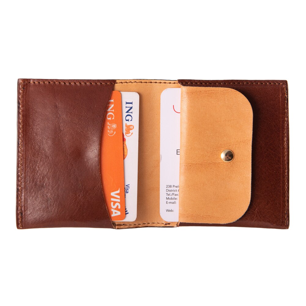 Portofel CBM e-store, piele naturala, maro