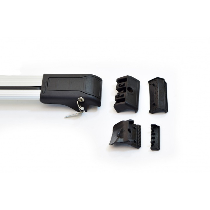 Комплект багажни греди за автомобил Erkul напречни греди за автомобили , джипове със надлъжни интегрирани вградени и стандартни неинтегрирани греди/релинги/ на покрива 116см с ключалка