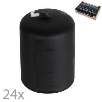 Set 24 lumanari cilindrice, lumanari decorative, Ø 3,5 cm, h 5 cm, negru Set 24 lumanari cilindrice, lumanari decorative, Ø 3,5 cm, h 5 cm, negru