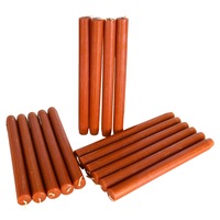 Set 15 lumanari pentru sfesnic, Ø 2,5 cm, h 27.5 cm, coniac, C1108