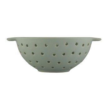 Strecuratoare cu manere J-Line, 17x8 cm (Dxh), ceramica, rotunda, Verde menta Strecuratoare cu manere J-Line, 17x8 cm (Dxh), ceramica, rotunda, Verde menta