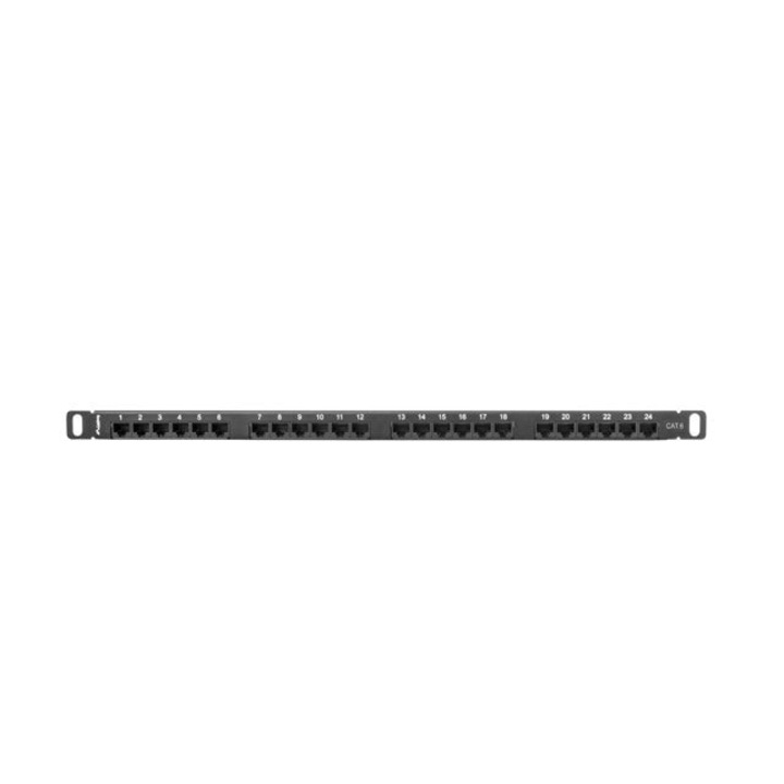 Пач панел, Lanberg patch panel 24 port 0.5U CAT.6, black