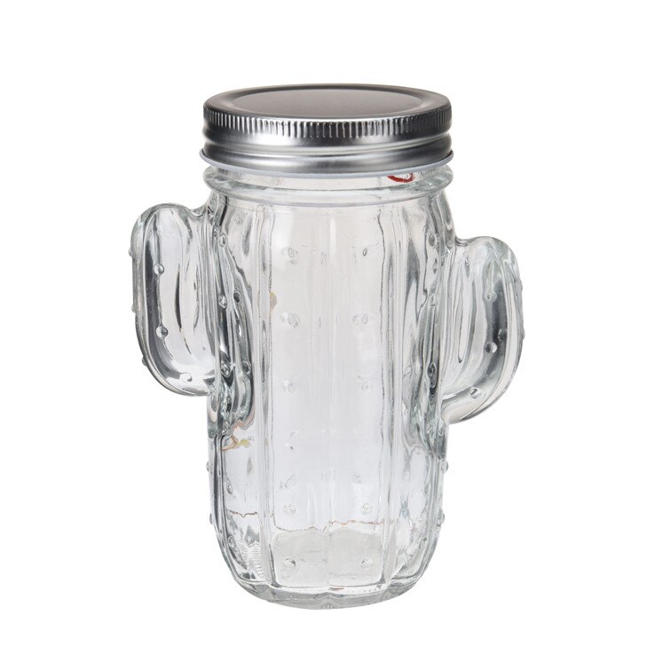 Felinar cu LED, forma cactus, 14.5x11 cm