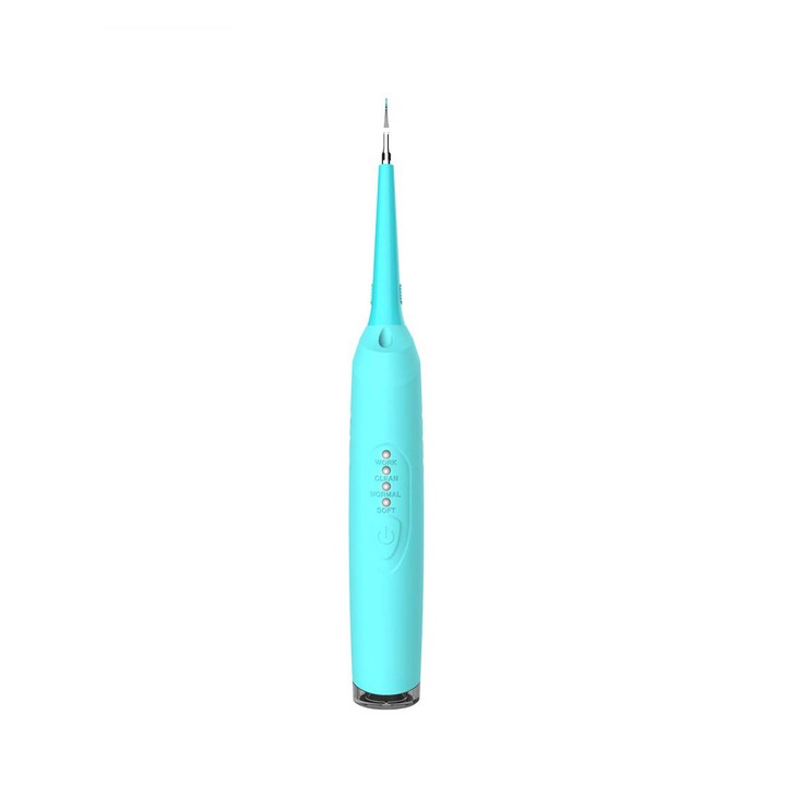 Aparat electric pentru indepartarea depunerilor de tartru, 2 capete, portabil, usor de folosit in confortul propriului camin, incarcare USB