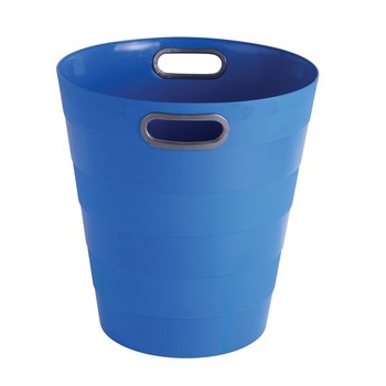 Cos plastic cu manere, 12.5 litri, albastru Cos plastic cu manere, 12.5 litri, albastru