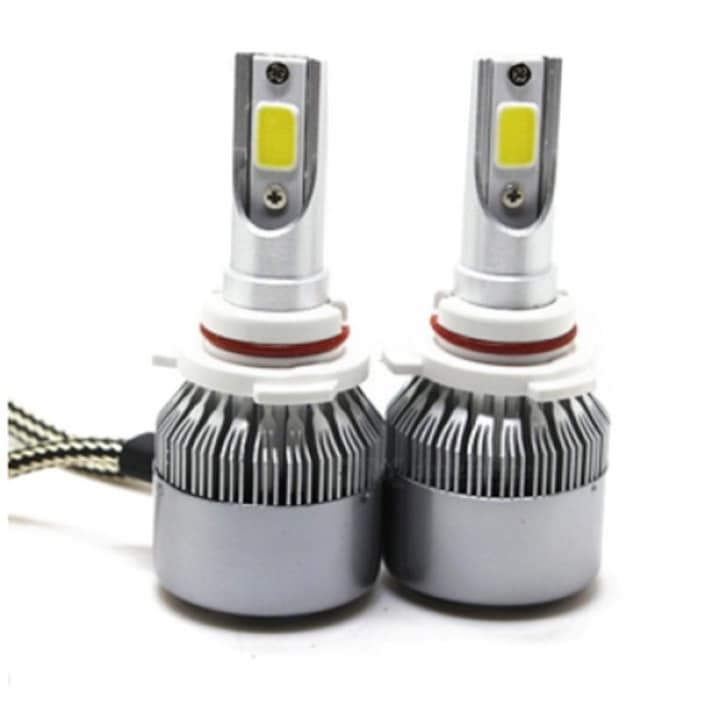 Комплект led лед диодни крушки за фарове HB4 / 9006, 36w, 7600lm 12V