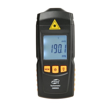 Aparat de masurat rotatiile pe minut Benetech, tahometru digital fara contact, GM8905, Negru Aparat de masurat rotatiile pe minut Benetech, tahometru digital fara contact, GM8905, Negru