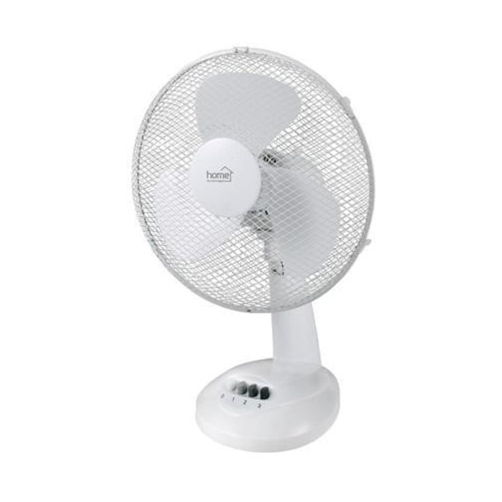HOME Asztali ventilátor, 30 cm, 40 W, fehér