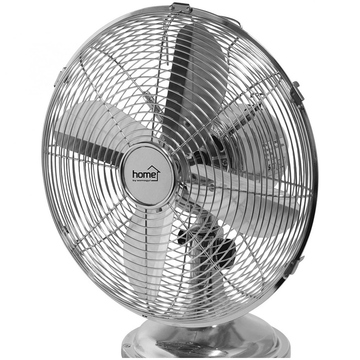 Вентилатор за бюро Home TFS 30, 35 W, 3 скорости, диаметър 30 ​​см, превключваема осцилация 85 градуса, глава с регулируем ъгъл на наклон