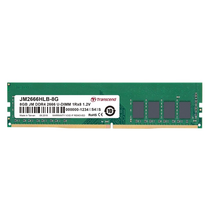 8gb 2666mhz ddr4 u-dimm transcend jetram cl19 /jm2666hlb-8g/