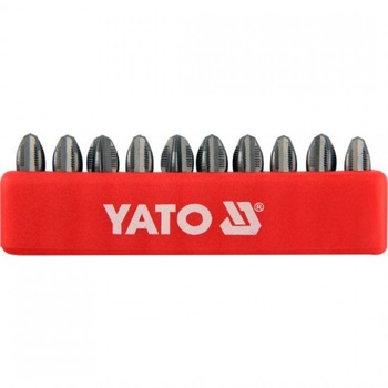 Set Biti PH3X25MM, 10 piese YT-0476 Set Biti PH3X25MM, 10 piese YT-0476