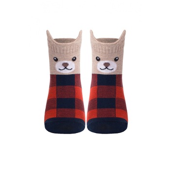 Sosete haioase din bumbac cu urechiuse Ursulet , Conte Kids Tip-Top 322, Marino, 24-26 Sosete haioase din bumbac cu urechiuse Ursulet , Conte Kids Tip-Top 322, Marino, 24-26