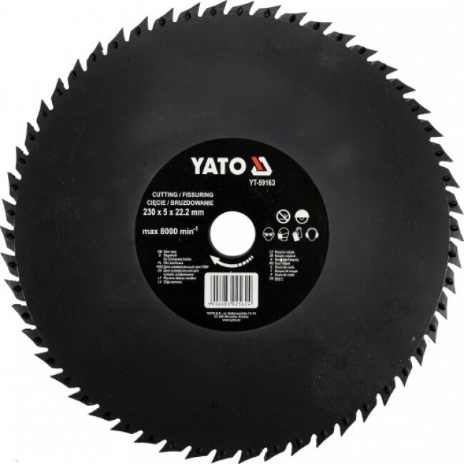 Disc Circular-Raspel pentru Lemn 230X22 YT-59163