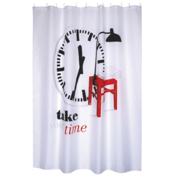 Perdea dus Premium Poliester , Msv, 180x200 cm , TAKE YOUR TIME