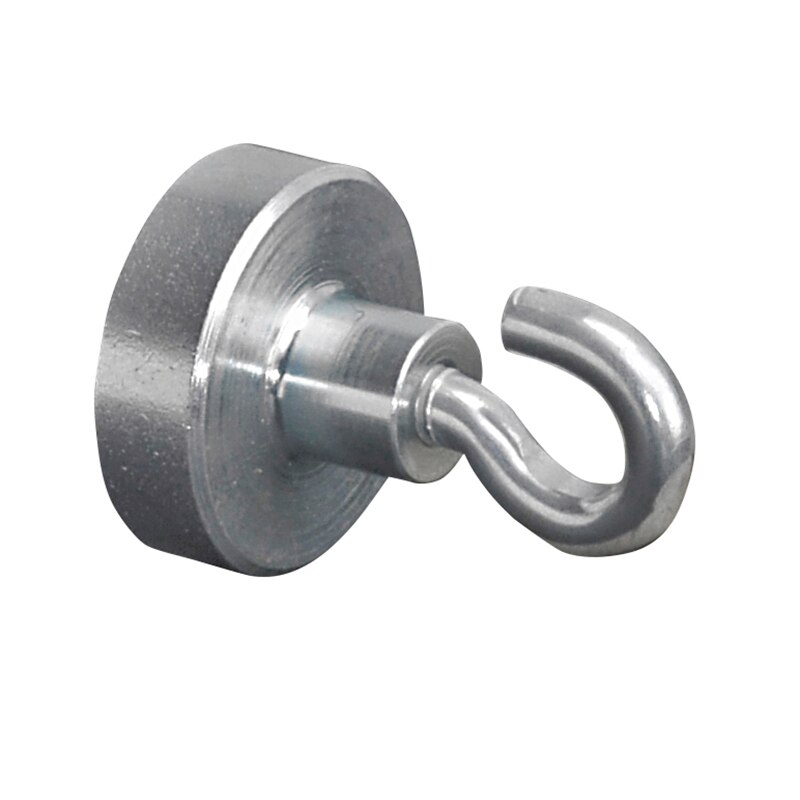 Magnet cu carlig Ecobra cilindric, 20x6 mm, rezistenta agatare 14 kg
