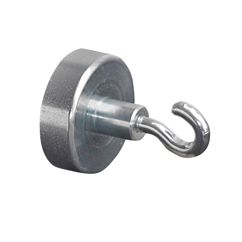 Magnet cu carlig Ecobra cilindric, 25x7 mm, rezistenta agatare 4 kg