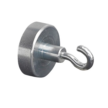 Magnet cu carlig Ecobra cilindric, 20x6 mm, rezistenta agatare 3 kg Magnet cu carlig Ecobra cilindric, 20x6 mm, rezistenta agatare 3 kg