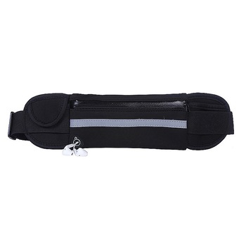 Borseta sport pentru alergat cu buzanar pentru telefon mobil si accesorii, centura elastica si reglabila, material impermeabil, Negru, BBL899 Borseta sport pentru alergat cu buzanar pentru telefon mobil si accesorii, centura elastica si reglabila, material impermeabil, Negru, BBL899