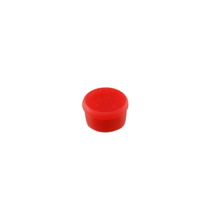 Магнит Ecobra Round, сила на окачване 0.07 кг, 20 бр./компл., червен