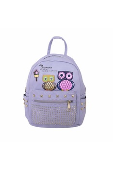 Rucsac pentru dama, doua bufnite, lila, 25x20x10 cm, dae3917 Rucsac pentru dama, doua bufnite, lila, 25x20x10 cm, dae3917