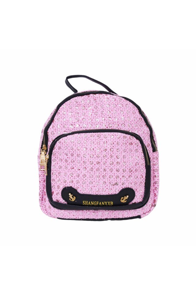 Rucsac pentru dama, roz, 27x24x13 cm, dae3928