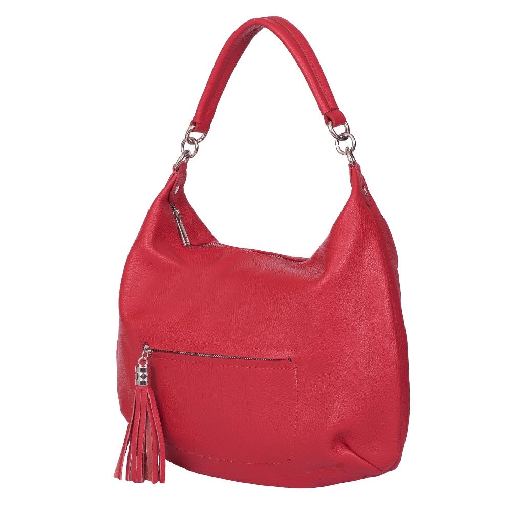 Geanta din piele naturala Ellie rosie