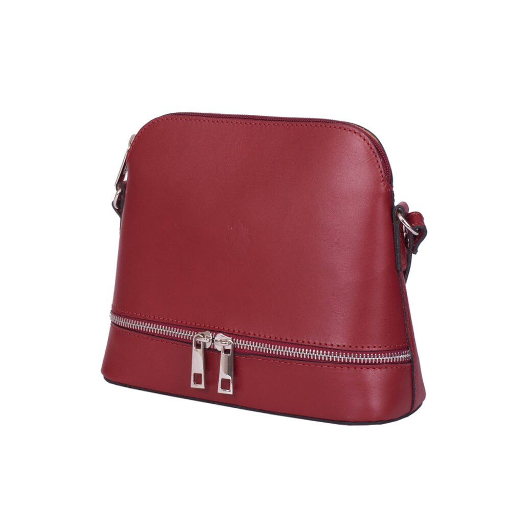 Poseta dama piele mini Maya grena