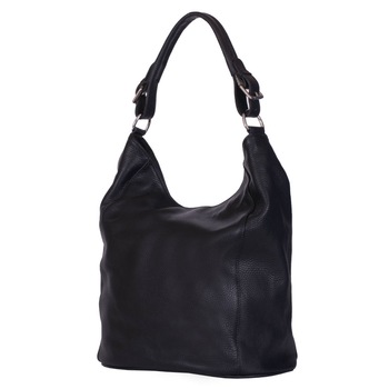 Geanta dama din piele naturala Silvia neagra Geanta dama din piele naturala Silvia neagra