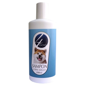 Sampon pentru caini adulti 4 Dog, 200 ml Sampon pentru caini adulti 4 Dog, 200 ml