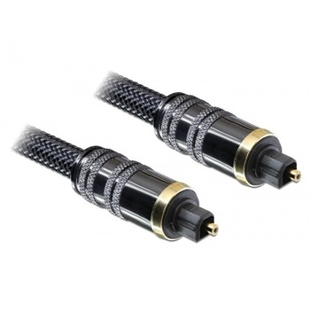 Cablu optic ecranat Toslink T-T 1M, Delock 82899 Cablu optic ecranat Toslink T-T 1M, Delock 82899