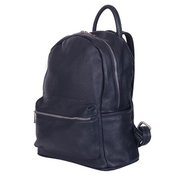 Rucsac clasic din piele naturala Lucas bleumarin Rucsac clasic din piele naturala Lucas bleumarin