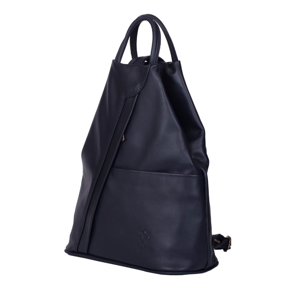 Rucsac dama din piele Ryan bleumarin