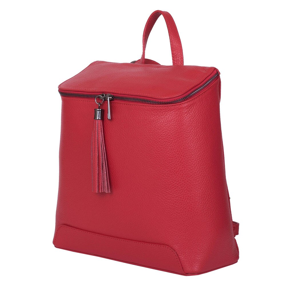 Rucsac dama piele rosu Samuel