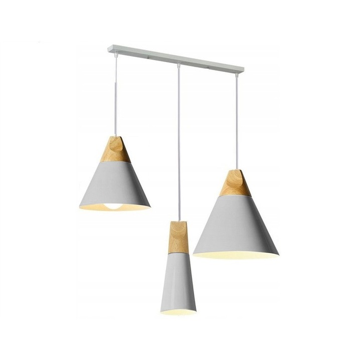 Lustra EGO-SCANDI CP, E27, Gri, 220V