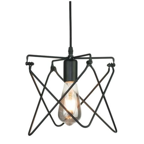Pendul Vintage 1 x 60W E27 Negru