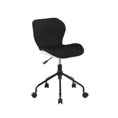 Scaun Kring Bogota, material textil, Negru/Alb