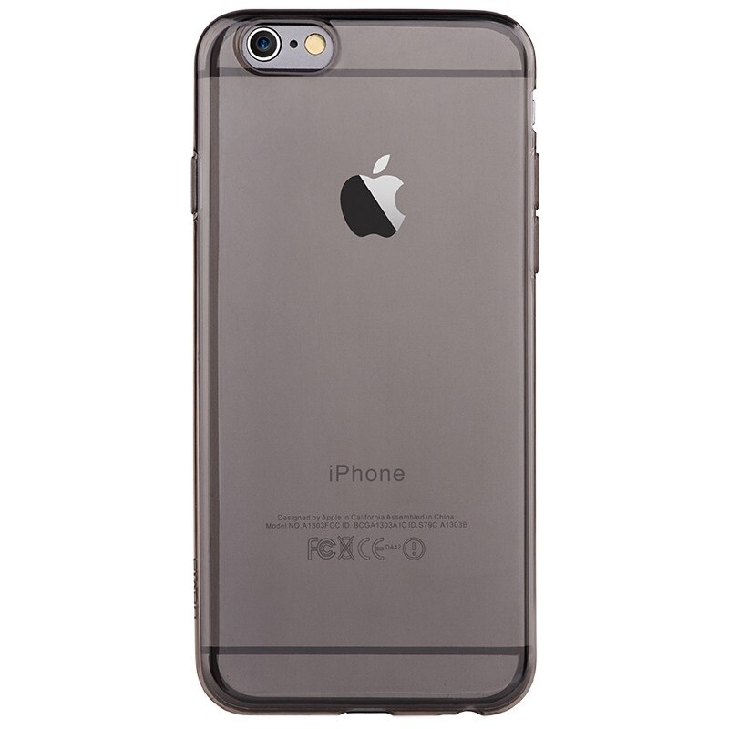 Husa de protectie Devia Silicon Naked pentru iPhone 6 Plus/6s Plus, Negru