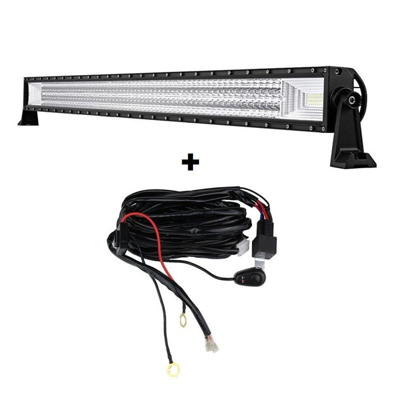 LED Bar Auto XtremeVision® 702W, leduri pe 3 randuri, 12V-24V, 49140 Lumeni, 50