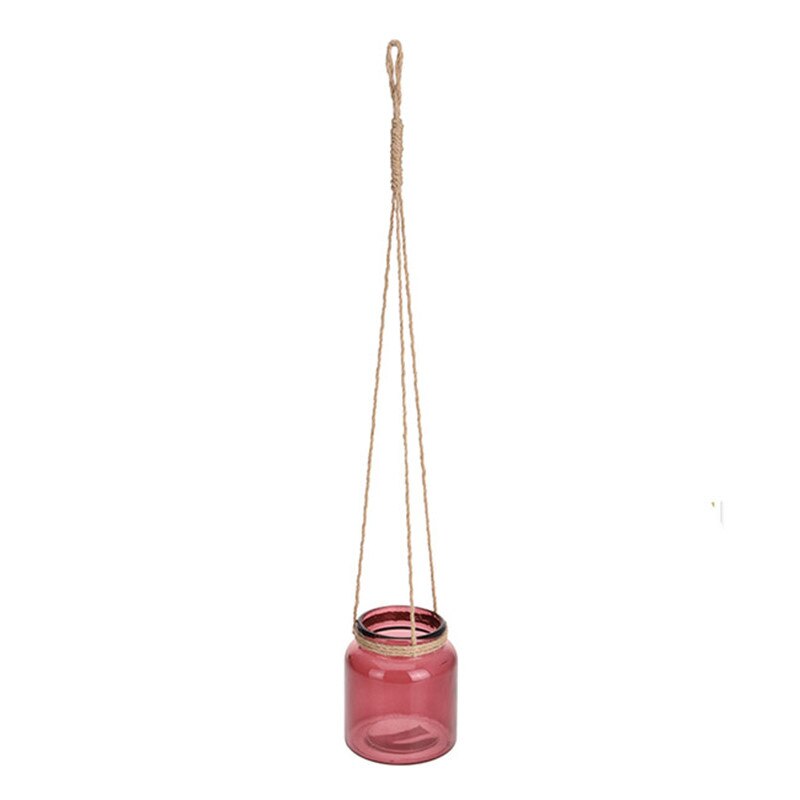 Vas de sticla, cu agatatoare, dimensiune 10x11.5 cm