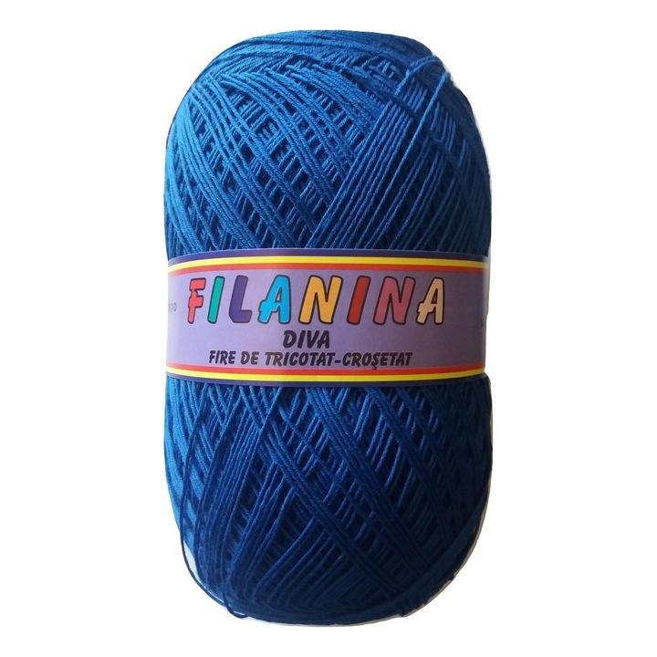 Fir tricotat, Filanina, Acril, Albastru, 300 m