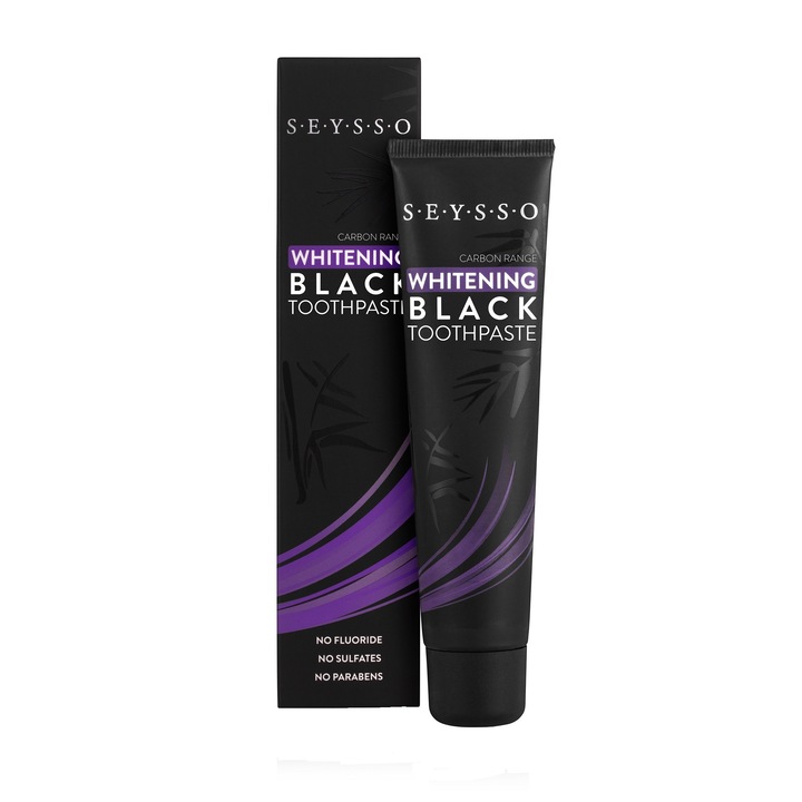 Паста за зъби с активен въглен за избелване Seysso Carbon Black 75мл