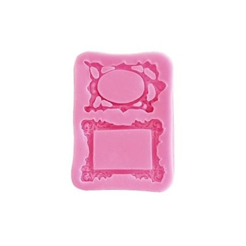 Forma de turnat din silicon DIY - 2 rame, 10 x 7 x 1 cm