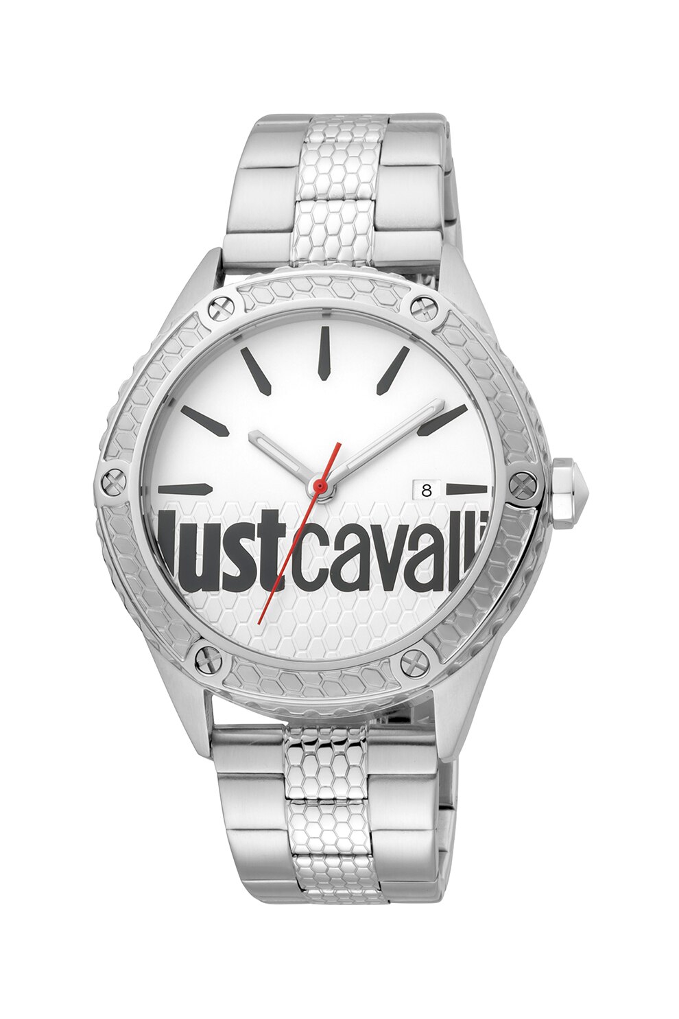 JUST CAVALLI, Ceas din otel inoxidabil, Argintiu