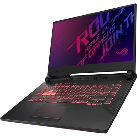 Laptop Gaming ASUS ROG G G531GT cu procesor Intel® Core™ i5-9300H pana la 4.10 GHz, Coffee Lake, 15.6", Full HD, IPS, 8GB, 512GB SSD, NVIDIA GeForce GTX 1650 4GB, Free DOS, Black